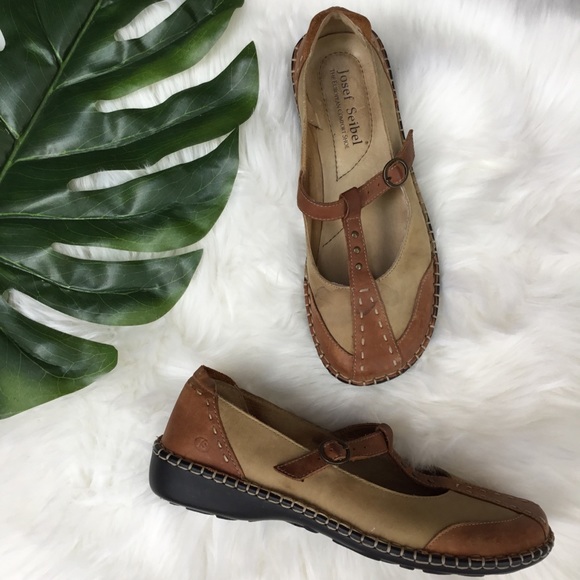 Josef Seibel Shoes European Comfort Shoe Tstrap Tan 9 Poshmark